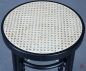 Preview: Thonet 204 RH Barhocker mit Geflecht in Schwarz gebraucht
