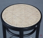 Preview: Thonet 204 RH Barhocker mit Geflecht in Schwarz gebraucht