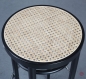 Preview: Thonet 204 RH Barhocker mit Geflecht in Schwarz gebraucht