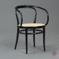 Preview: Thonet 209 Bugholzstuhl Schwarz mit Wiener Geflecht 1978 restauriert gebraucht