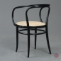 Preview: Thonet 209 Bugholzstuhl Schwarz mit Wiener Geflecht 1978 restauriert gebraucht
