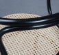 Preview: Thonet 209 Bugholzstuhl Schwarz mit Wiener Geflecht 1978 restauriert gebraucht