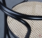 Preview: Thonet 209 Bugholzstuhl Schwarz mit Wiener Geflecht 1978 restauriert gebraucht