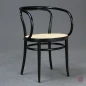 Preview: Thonet 209 Kaffeehaus Stuhl mit Wiener Geflecht in Schwarz gebraucht