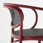 Preview: Thonet 210 R Dark Melange Geflecht, Buche rostrot gebeizt Detailansicht
