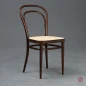 Preview: Thonet 214 Kaffeehaus Stuhl in Braun mit neuem Geflecht