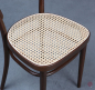 Preview: Thonet 214 Kaffeehaus Stuhl in Braun mit neuem Geflecht