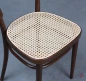 Preview: Thonet 214 Kaffeehaus Stuhl in Braun mit neuem Geflecht