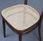 Preview: Thonet 214 Kaffeehaus Stuhl in Braun mit neuem Geflecht