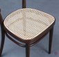 Preview: Thonet 214 Kaffeehaus Stuhl in Braun mit neuem Geflecht