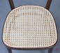 Preview: Thonet 214 Kaffeehaus Stuhl in Braun mit neuem Geflecht