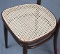 Preview: Thonet 214 Kaffeehaus Stuhl in Braun mit neuem Geflecht