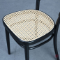 Preview: Thonet 214 Bugholz Stuhl Schwarz mit erneuertem Geflecht