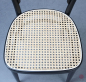 Preview: Thonet 214 Bugholz Stuhl Schwarz mit erneuertem Geflecht