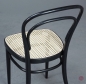 Preview: Thonet 214 Kaffehaus Stuhl in Schwarz mit neuem Wiener Geflecht gebraucht