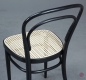 Preview: Thonet 214 Kaffehaus Stuhl in Schwarz mit neuem Wiener Geflecht gebraucht