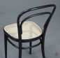 Preview: Thonet 214 Kaffehaus Stuhl in Schwarz mit neuem Wiener Geflecht gebraucht