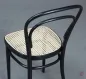Preview: Thonet 214 Kaffehaus Stuhl in Schwarz mit neuem Wiener Geflecht gebraucht