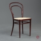 Preview: Thonet 214 Bugholz Stuhl Schwarzrot mit neuem Geflecht gebraucht