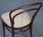 Preview: Thonet 214 Bugholz Stuhl Schwarzrot mit neuem Geflecht gebraucht