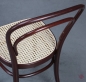 Preview: Thonet 214 Bugholz Stuhl Schwarzrot mit neuem Geflecht gebraucht
