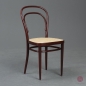 Preview: Thonet 214 Bugholz Stuhl Schwarzrot mit neuem Geflecht gebraucht
