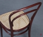 Preview: Thonet 214 Bugholz Stuhl Schwarzrot mit neuem Geflecht gebraucht