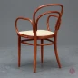 Preview: Thonet 214 F Bugholzstuhl Mahagoni mit Geflecht gebraucht