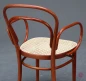 Preview: Thonet 214 F Bugholzstuhl Mahagoni mit Geflecht gebraucht