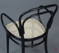 Preview: Thonet 214 F Kaffeehausstuhl Schwarz mit Wiener Geflecht gebraucht