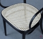 Preview: Thonet 214 F Kaffeehausstuhl Schwarz mit Wiener Geflecht gebraucht