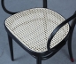 Preview: Thonet 214 F Kaffeehausstuhl Schwarz mit Wiener Geflecht gebraucht