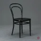 Preview: Thonet 214 M Schwarz Bugholzstuhl mit Muldensitz gebraucht Preview: Thonet 214 M Schwarz Bugholzstuhl mit Muldensitz gebraucht