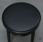 Preview: Thonet 214 PH Bugholz Hocker mit neuem schwarzem Leder gebraucht Preview: Thonet 214 PH Bugholz Hocker mit neuem schwarzem Leder gebraucht
