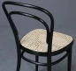 Preview: Thonet 214 Bugholz Stuhl in Schwarz mit neuem Wiener Geflecht gebraucht