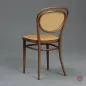Preview: Thonet 215 R Bugholz Stuhl Nussbaum Braun mit Patina Wiener Geflecht gerbaucht