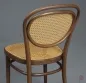 Preview: Thonet 215 R Bugholz Stuhl Nussbaum Braun mit Patina Wiener Geflecht gerbaucht