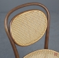 Preview: Thonet 215 R Bugholz Stuhl Nussbaum Braun mit neuem Wiener Geflecht gerbaucht