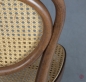 Preview: Thonet 215 R Bugholz Stuhl Nussbaum Braun mit neuem Wiener Geflecht gerbaucht