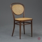 Preview: Thonet 215 R Bugholz Stuhl Nussbaum Braun mit Patina Wiener Geflecht gerbaucht