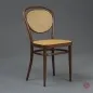 Preview: Thonet 215 R Bugholz Stuhl Nussbaum Braun mit Patina Wiener Geflecht gerbaucht
