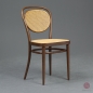 Preview: Thonet 215 R Bugholz Stuhl Nussbaum Braun mit neuem Wiener Geflecht gerbaucht