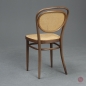 Preview: Thonet 215 R Bugholz Stuhl Nussbaum Braun mit neuem Wiener Geflecht gerbaucht