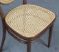 Preview: Thonet 215 R Bugholz Stuhl Nussbaum Braun mit neuem Wiener Geflecht gerbaucht