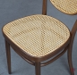 Preview: Thonet 215 R Bugholz Stuhl Nussbaum Braun mit neuem Wiener Geflecht gerbaucht