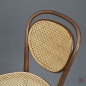 Preview: Thonet 215 R Bugholz Stuhl Nussbaum Braun mit neuem Wiener Geflecht gerbaucht