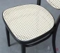 Preview: Thonet 215 R Bugholz Stuhl in Schwarz mit Wiener Geflecht + Stützgewebe