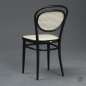 Preview: Thonet 215 R Bugholzstuhl Schwarz mit Wiener Geflecht + Stützgewebe gebraucht