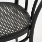 Preview: Thonet 218 Dark Melange in Buche schwarz gebeizt Detailansicht