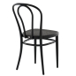 Preview: Thonet 218 Dark Melange in Buche schwarz gebeizt Rückansicht